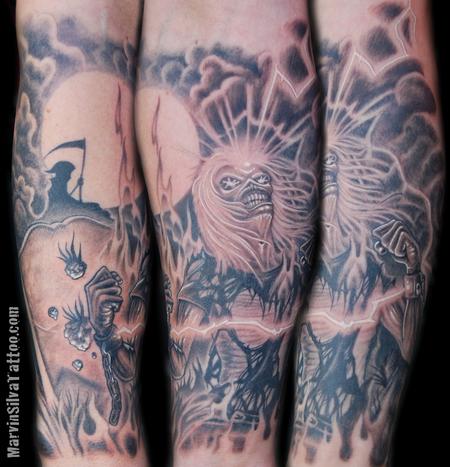 Tattoos - Live After Death Eddie Tattoo - 75056
