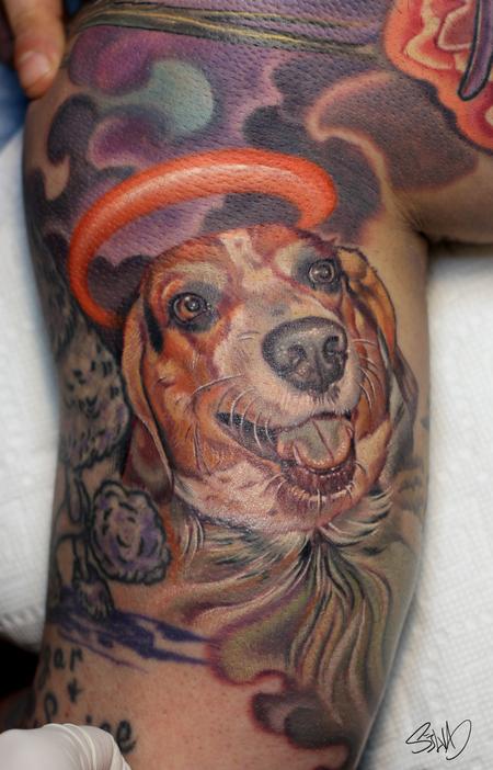 Marvin Silva - Dog Portrait Tattoo