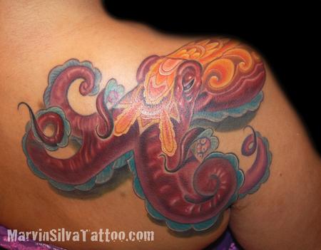 Marvin Silva - Henna Octopus Tattoo