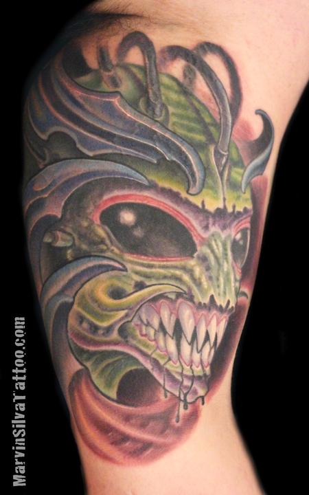 Tattoos - Bio Organic Alien Tattoo - 86393