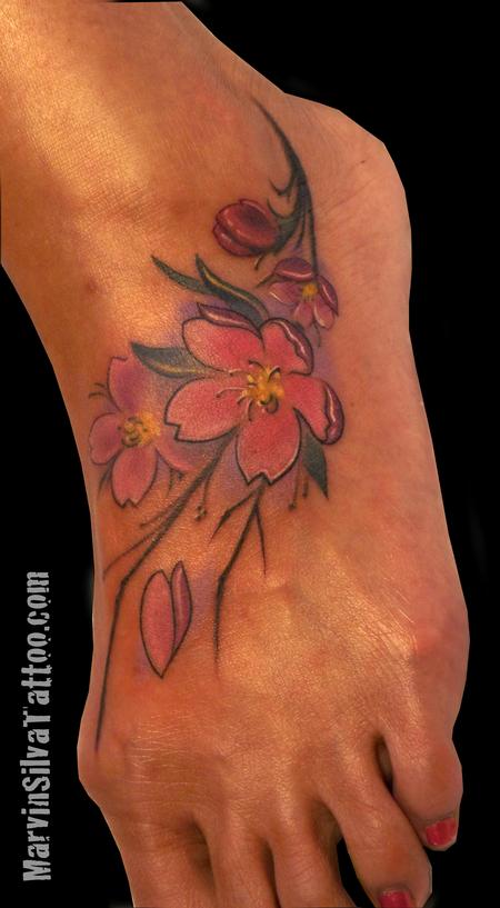 Tattoos - Cherry Blossom Tattoo - 77274