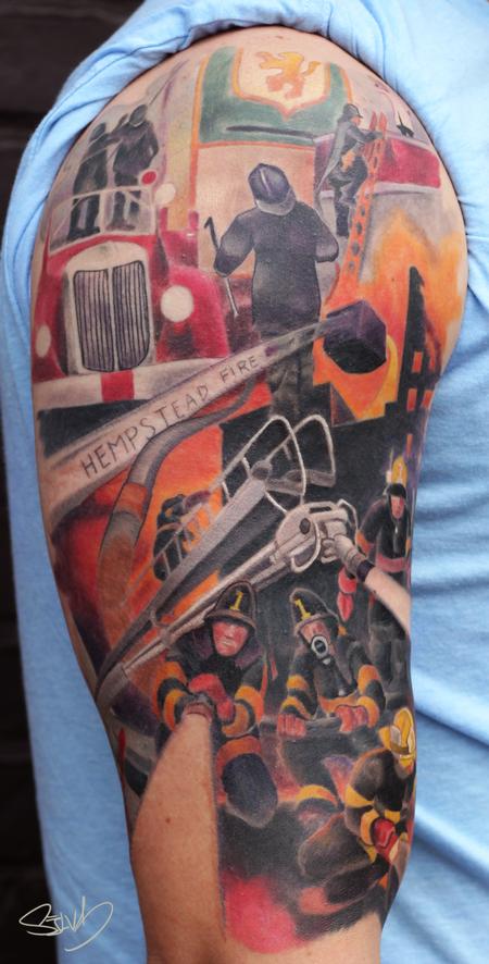 Marvin Silva - Fire Department Painting Tattoo