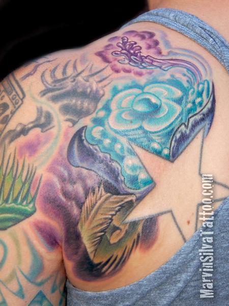 Tattoos - Alien Flower Tattoo - 77275