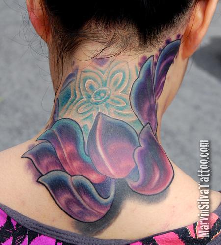 Tattoos - Alien Lotus Flower Tattoo - 77276