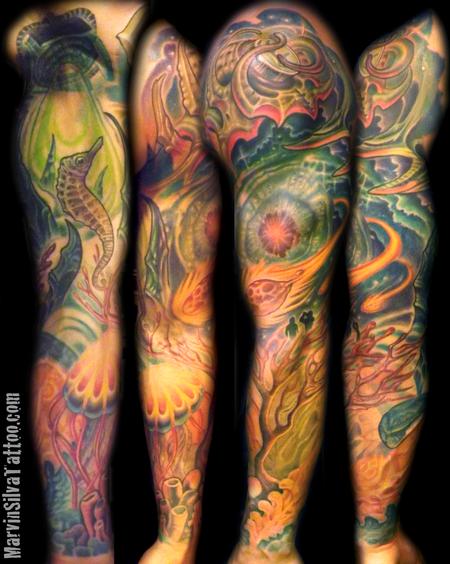 Tattoos - Bio Underwater and Space Tattoo - 79178