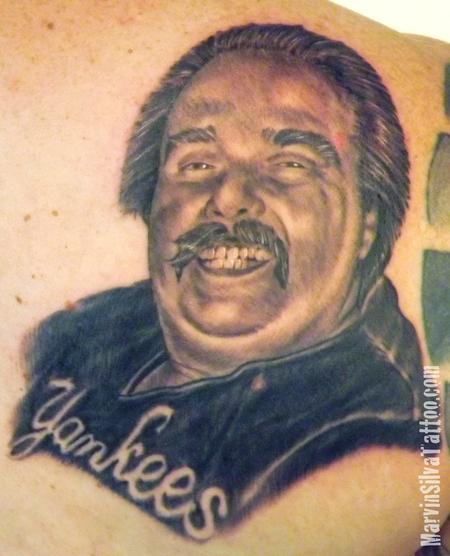 Marvin Silva - Dad Portrait Tattoo