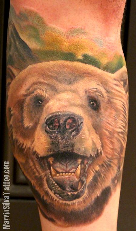 Marvin Silva - Grizzly Bear Tattoo