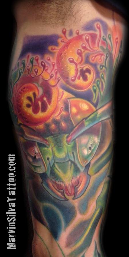 Marvin Silva - Glowing Insect Tattoo