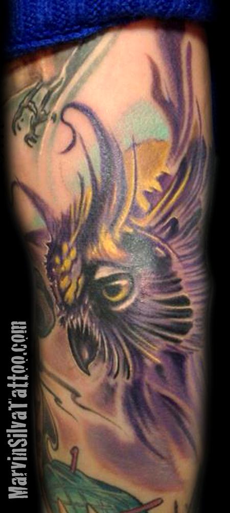 Marvin Silva - Owl Tattoo