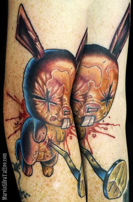 Tattoos - Nail Bunny Tattoo - 67471