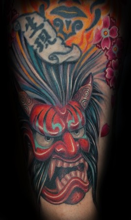 Tattoos Tattoos HalfSleeve Hannya Mask