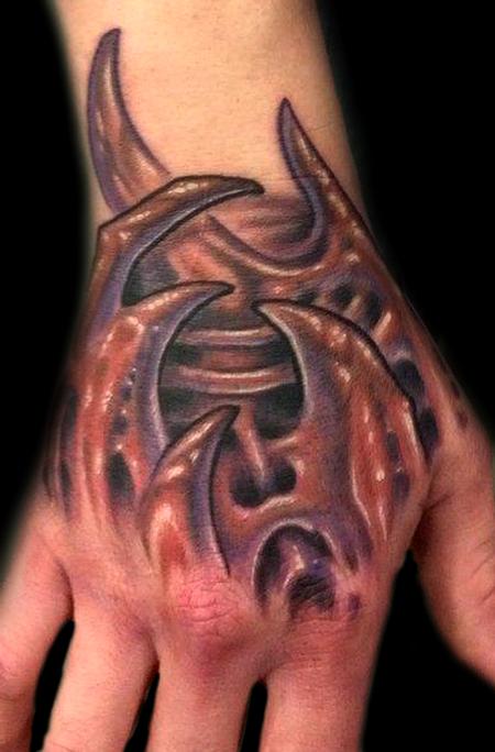 Tattoos - Bio Organic Hand Tattoo - 62588