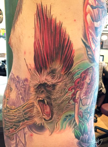 Tattoos - Punk Rock Monkey Tattoo - 106743