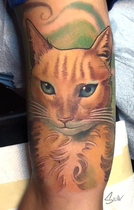 Marvin Silva - Cat Tattoo