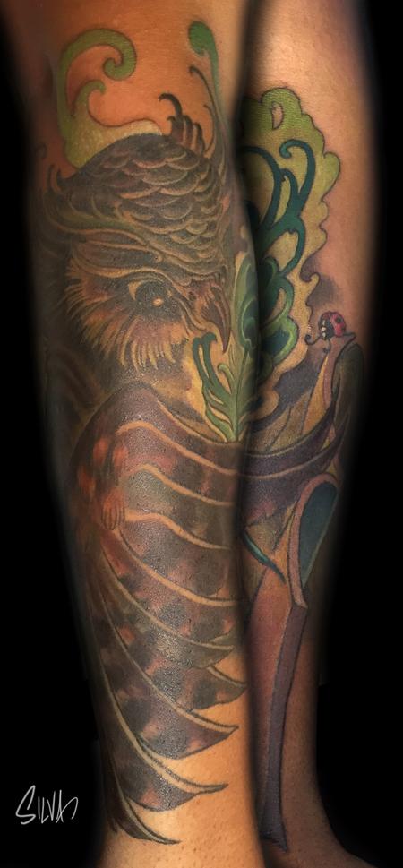 Marvin Silva - Custom Wise Owl Tattoo