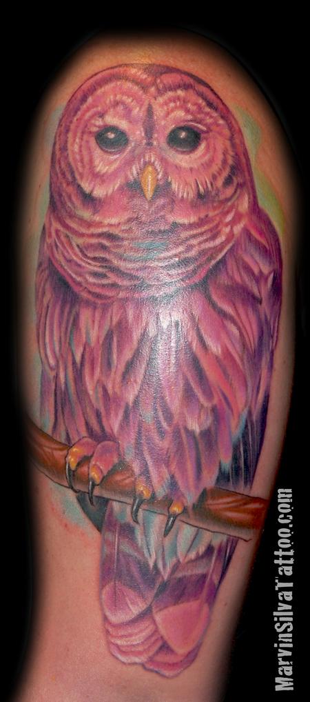 Tattoos - Barred Owl Tattoo - 75633