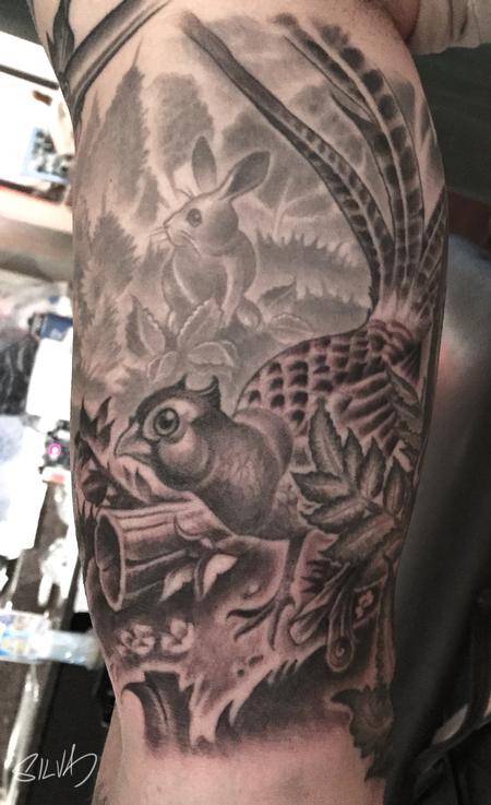 Marvin Silva - Custom Pheasant Tattoo