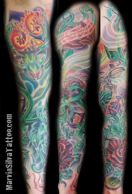 Marvin Silva - Insect Sleeve Tattoo