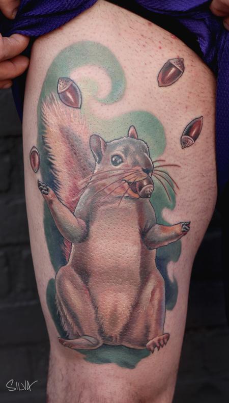 Marvin Silva - Squirrel Tattoo