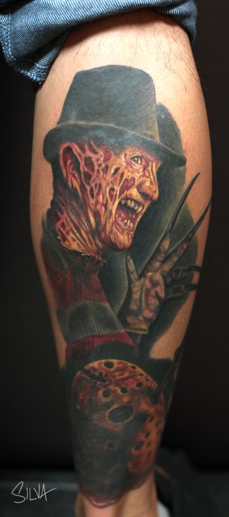 Tattoos - Freddy and Jason Tattoo - 109985