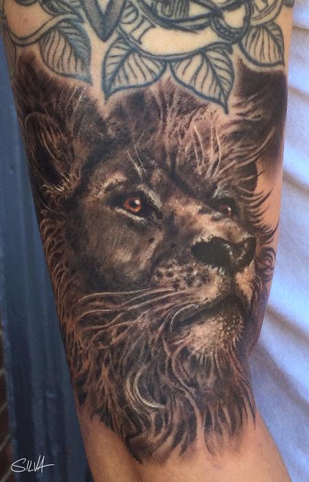 Marvin Silva - Custom Lion Portrait Tattoo