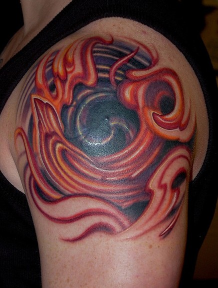 Abstract Phoenix Tattoo