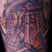 Tattoos - Weeping Angel with Butterflies Tattoo - 63893