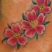 Cherry Blossoms on foot Tattoo Tattoo Thumbnail