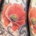 Tattoos - Filigree and Poppy Flowers Tattoo - 75116