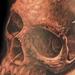 Tattoos - Black and Grey Skull Tattoo - 76463