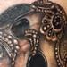 Tattoos - Black Plague Mask of Doom Tattoo - 70098
