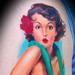Color Pinup Tattoo Tattoo Thumbnail