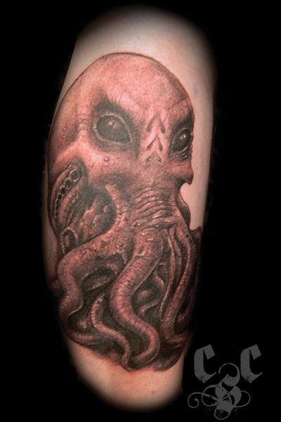 Tattoos - Cthulu no reference done at the DC tattoo Expo 2014 - 86810
