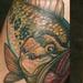 tattoo galleries/ - large mouth bass and crayfish 