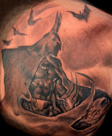 Tattoos - Blackwork tattoos - BATMAN