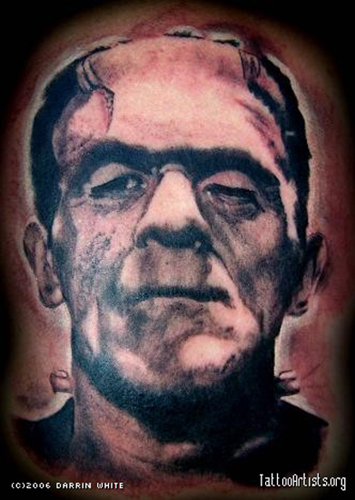 Looking for unique Darrin White Tattoos?  Boris Karloff as Frankenstein
