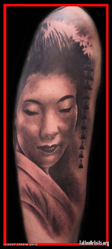 Tattoos - Original Art tattoos - Geisha