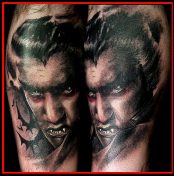 Looking for unique Darrin White Tattoos?  Vampire Elvis