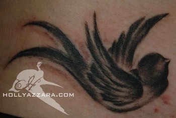 Holly Azzara - Brush Painted Inspired Bird