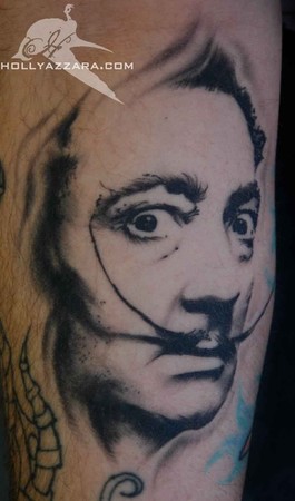 Salvador Dali Tattoos on Salvador Dali Portrait Healed   Tattoos