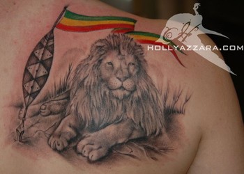 Holly Azzara - Realistic Lion Evian Tattoo Convention 2010, France