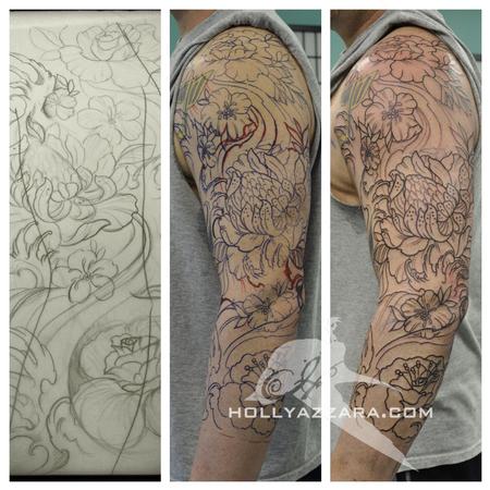 Holly Azzara The progression of an outline FLowers and Water 3 4