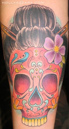 Skull Tatoos on Geisha Skull   Tattoos