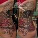 Boots and Roses Memorial Tattoo Thumbnail