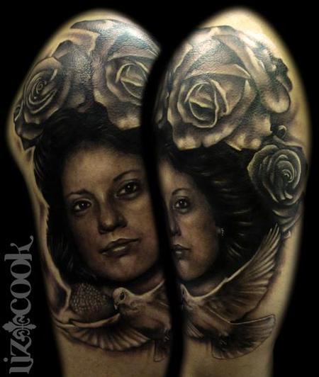 Liz Cook - Jaimes Memorial Portrait Tattoo