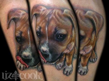 Liz Cook - Jens Puppy Portrait Tattoo