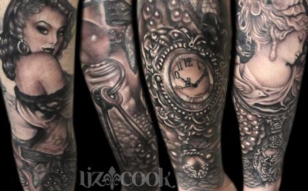 Liz Cook - Stephs Black and Gray Sleeve