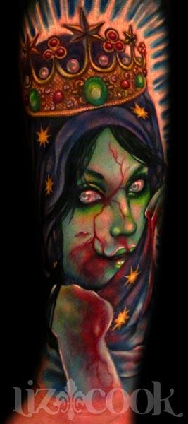 Liz Cook - Virgen De Guadalupe-Zombie style