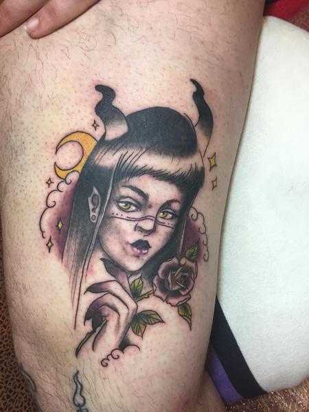Demon woman tattoo Design Thumbnail