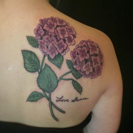 Tattoos - Hydrangea tattoo - 130841
